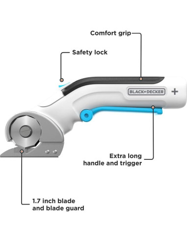 Cortadora Rotativa Inalámbrica BLACK+DECKER 4V MAX BCRC115FF