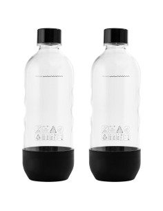 Botellas de Reemplazo SodaStream 1L MRX Solutions 2-Pack Negro