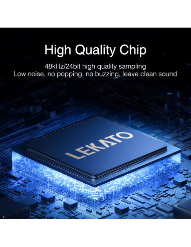 Pedal Looper LEKATO para Guitarra y Bajo, 3 Bucles, 18 Minutos