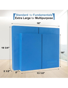 Tablero de Equilibrio de Madera StrongTek y Almohadilla 2-en-1 2