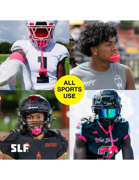 Protector Bucal Deportivo SLEEFS Fútbol Rosa - Sin Hervir