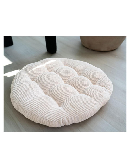 Cojín de Meditación Redondo SnugCollection 61 cm Beige