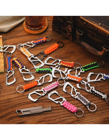 KeyUnity KC00 Clip Carabiner Paracord 550 Multiherramienta
