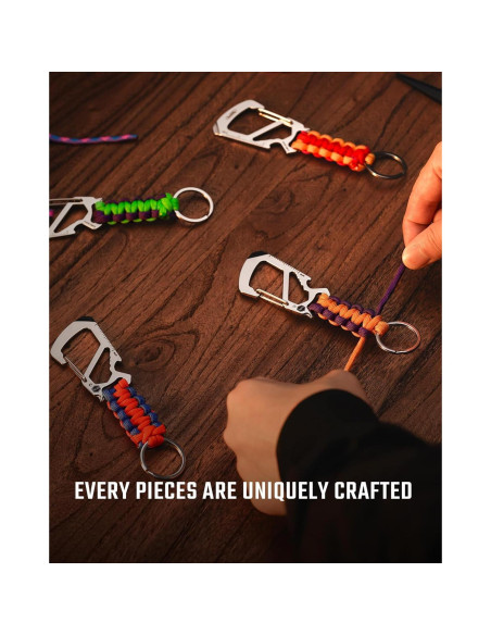 KeyUnity KC00 Clip Carabiner Paracord 550 Multiherramienta