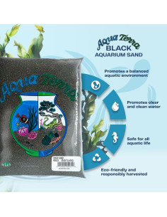 Arena Negra Aqua Terra 2.27 kg - Sustrato Natural No Tóxico 2