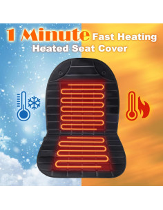 Funda de Asiento Calentada HT 23HT, Calor Rápido 1 Minuto 2