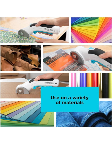 Cortadora Rotativa Inalámbrica BLACK+DECKER 4V MAX BCRC115FF