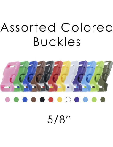 Hebillas de liberación lateral Costa Oeste 50 Paquete Rojo