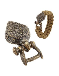 Hebillas de Paracord NBEADS con Cabeza de Águila Bronce