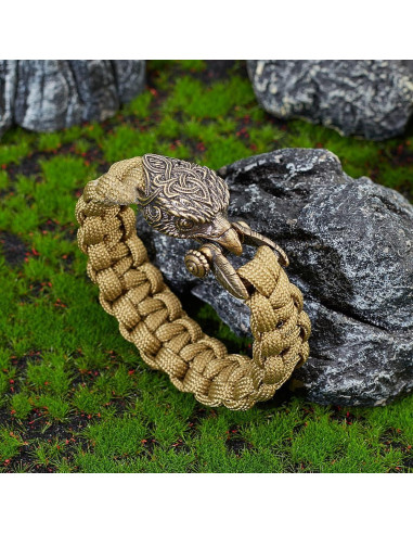 Hebillas de Paracord NBEADS con Cabeza de Águila Bronce