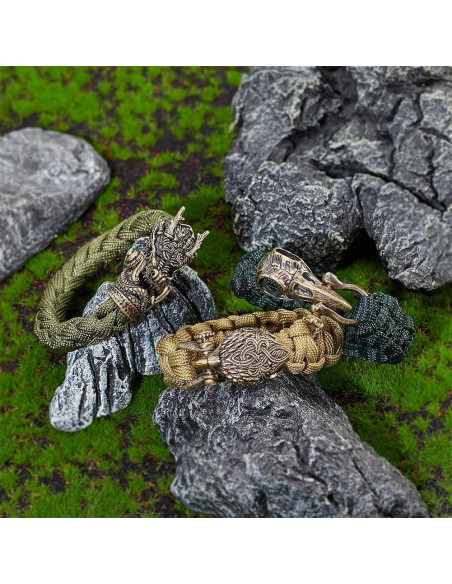 Hebillas de Paracord NBEADS con Cabeza de Águila Bronce