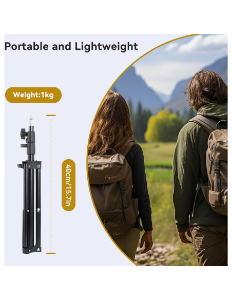 Soporte de Luz Portátil UTEBIT Tripode 2 Pcs Ajustable 40-114cm