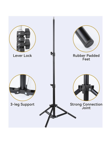 Soporte de Luz Portátil UTEBIT Tripode 2 Pcs Ajustable 40-114cm