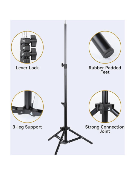 Soporte de Luz Portátil UTEBIT Tripode 2 Pcs Ajustable 40-114cm