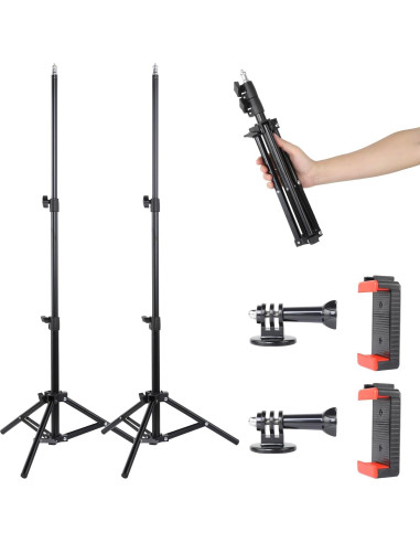 Soporte de Luz Portátil UTEBIT Tripode 2 Pcs Ajustable 40-114cm