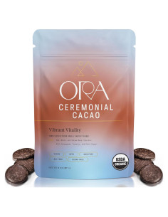 Cacao Ceremonial Orgánico Ora - Vitalidad Vibrante 226.8g