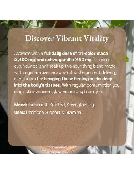 Cacao Ceremonial Orgánico Ora - Vitalidad Vibrante 226.8g