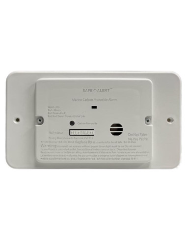 Alarma de Monóxido de Carbono Marino Safe T Alert 62-542, Blanco