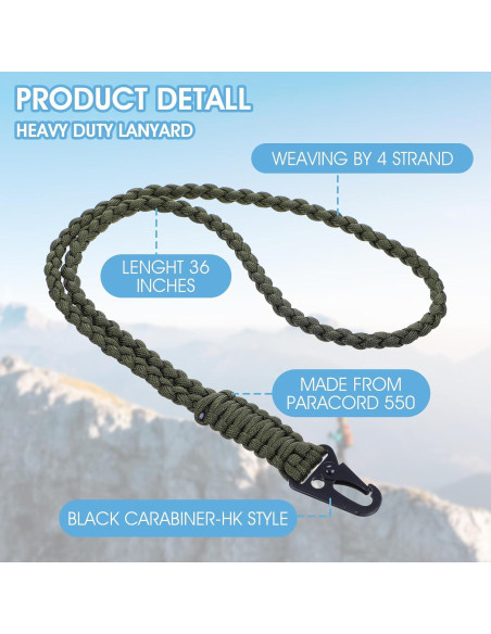Collar Lanyard Paracord ElevateTech 55x3cm Ajustable