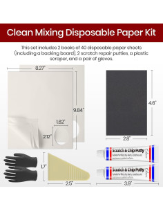 Kit de Mezcla Calvana con Papel Desechable y Masillas 21x25cm 2