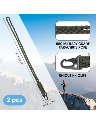 Collar Lanyard Paracord ElevateTech 55x3cm Ajustable