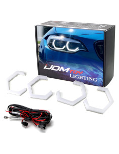 Kit Iluminación LED Halo Ring iJDMTOY 7000K Xenón Blanco 80mm