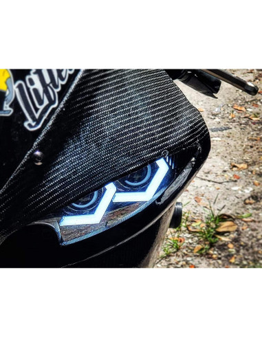 Kit Iluminación LED Halo Ring iJDMTOY 7000K Xenón Blanco 80mm