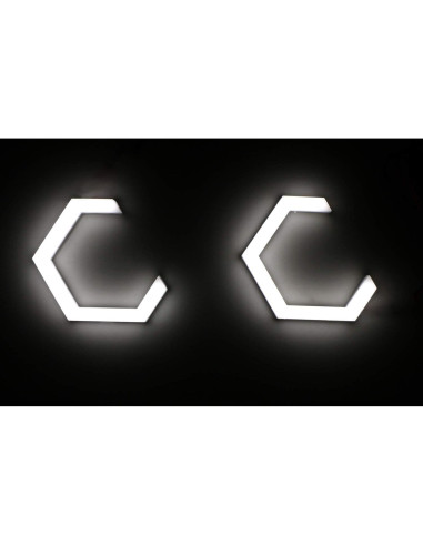 Kit Iluminación LED Halo Ring iJDMTOY 7000K Xenón Blanco 80mm