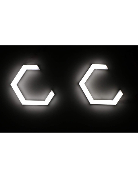 Kit Iluminación LED Halo Ring iJDMTOY 7000K Xenón Blanco 80mm