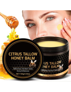 Bálsamo Hidratante de Manteca de Res y Miel Cruda 100g 2