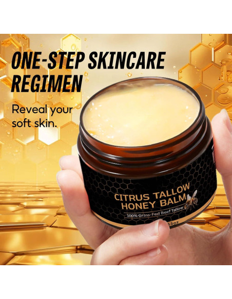 Bálsamo Hidratante de Manteca de Res y Miel Cruda 100g