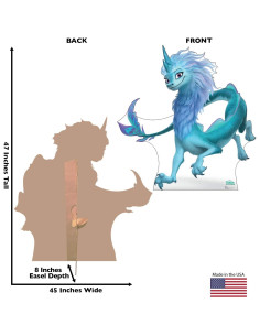 Recorte de cartón Dragón Disney Raya 119.4x114.3 cm 2