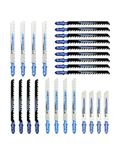 Juego de 24 Hojas de Sierra de Calar APRW T-Shank para Madera y Metal