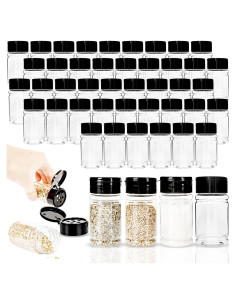 Paquete de 48 frascos de plástico para especias 80 ml Conagel