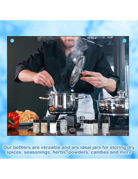 Paquete de 48 frascos de plástico para especias 80 ml Conagel