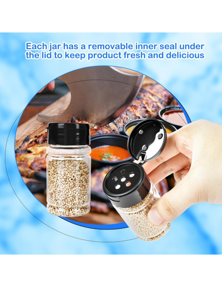 Paquete de 48 frascos de plástico para especias 80 ml Conagel