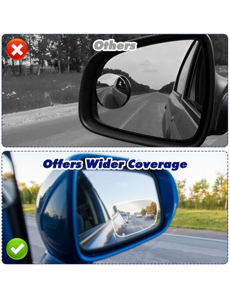 Espejos de Punto Ciego CIATBYYJ - 2 Piezas Universales