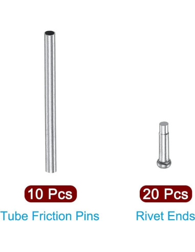 Pasadores de Fricción de Acero Inoxidable uxcell 24x1.2mm