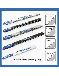 Juego de 24 Hojas de Sierra de Calar APRW T-Shank para Madera y Metal 2