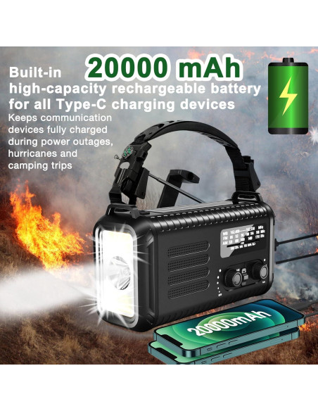 Radio de Emergencia Leaton Condor 1 Solar 5000mAh Radio de Emergencia Leaton Condor 1 Solar 5000mAh