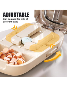 Cortador de Pastillas Portátil Woyuosn - Ajustable, Acero Inoxidable 2