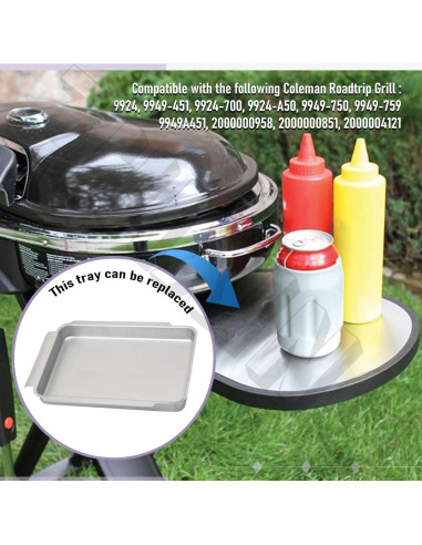 Bandeja de Goteo de Grasa ZHIXING 5010000747 para Parrillas Coleman Roadtrip