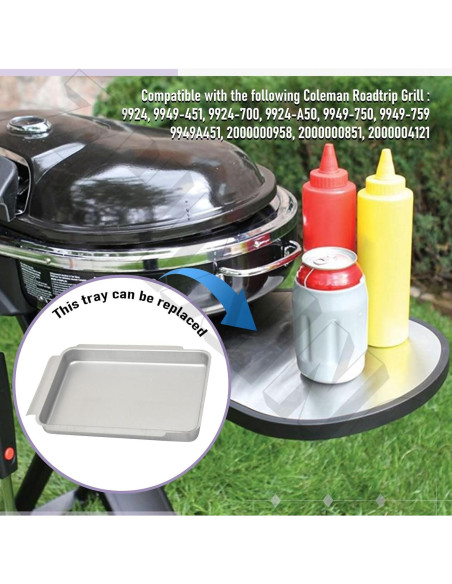 Bandeja de Goteo de Grasa ZHIXING 5010000747 para Parrillas Coleman Roadtrip