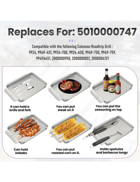 Bandeja de Goteo de Grasa ZHIXING 5010000747 para Parrillas Coleman Roadtrip