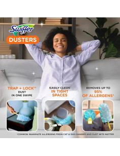 Kit de inicio Swiffer Dusters con mango y 5 plumones 2