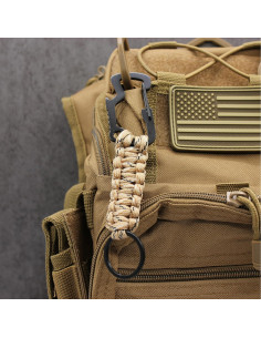 Llave de Supervivencia Elite Paracord - Mosquetón y Abridor 2