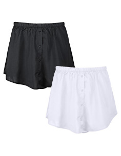 Extensor de Camisa para Mujeres 2 Pcs Ajustable Negro Blanco