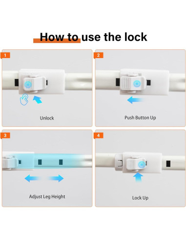 Mesa de cama ajustable DECOSIS Rosa con USB y almacenamiento