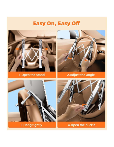 Soporte de Laptop para Auto DICMKY Ajustable en Altura