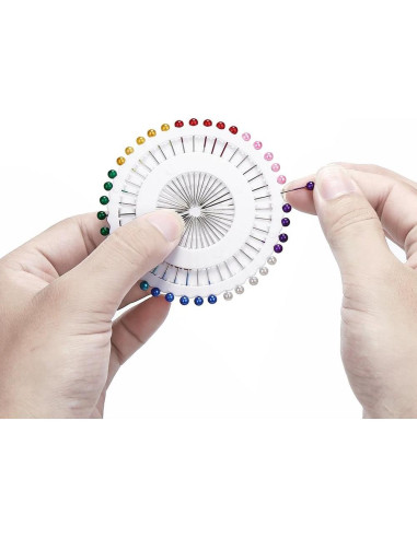 Alfileres de Costura Multicolor DECORA 480 Piezas 4 cm